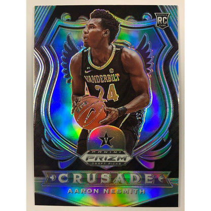 2020 Prizm Draft Picks Aaron Nesmith Crusade Silver Prizm RC
