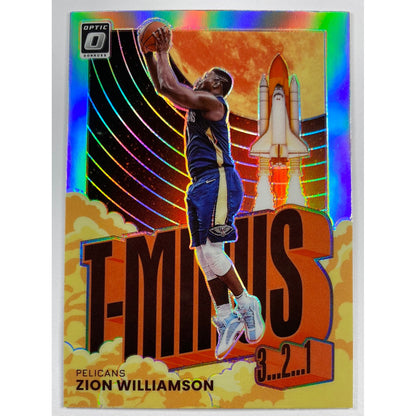 2021-22 Donruss Optic Zion Williamson T-Minus Silver Holo Prizm