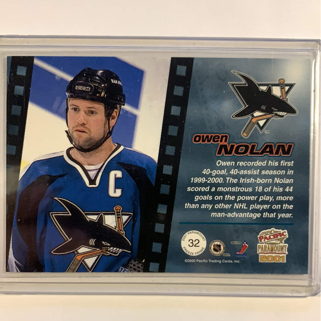  2000-01 Pacific Paramount Owen Nolan Freeze Frame  Local Legends Cards & Collectibles