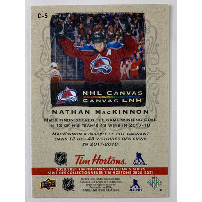 2020-21 Tim Hortons Nathan MacKinnon Canvas