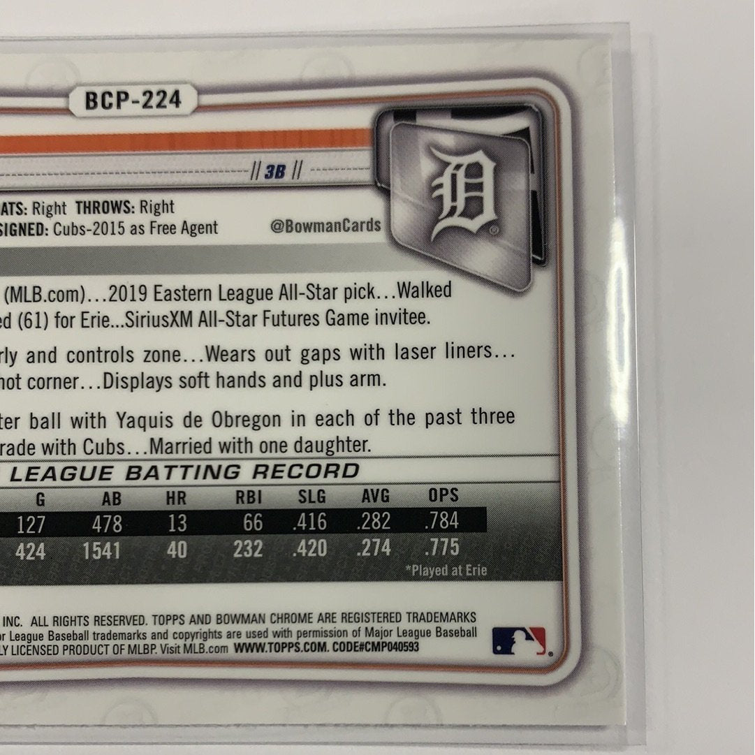  2020 Bowman Chrome Isaac Parades Mojo Refractor  Local Legends Cards & Collectibles
