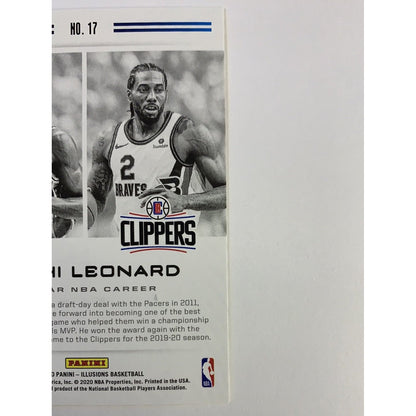  2019-20 Illusions Career Lineage Kawhi Leonard  Local Legends Cards & Collectibles