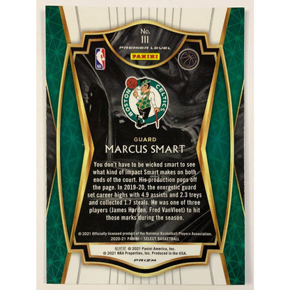 2021 Select Marcus Smart Premier Level Red White & Blue Prizm