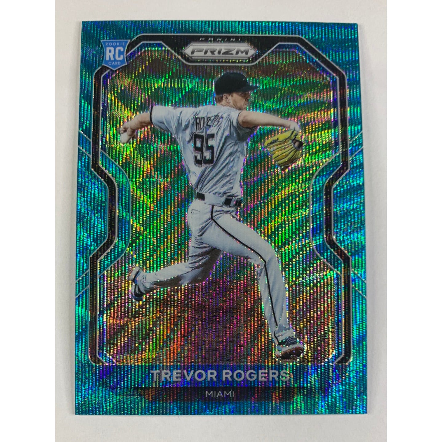 2021 Panini Prizm Trevor Rogers Teal Wave RC