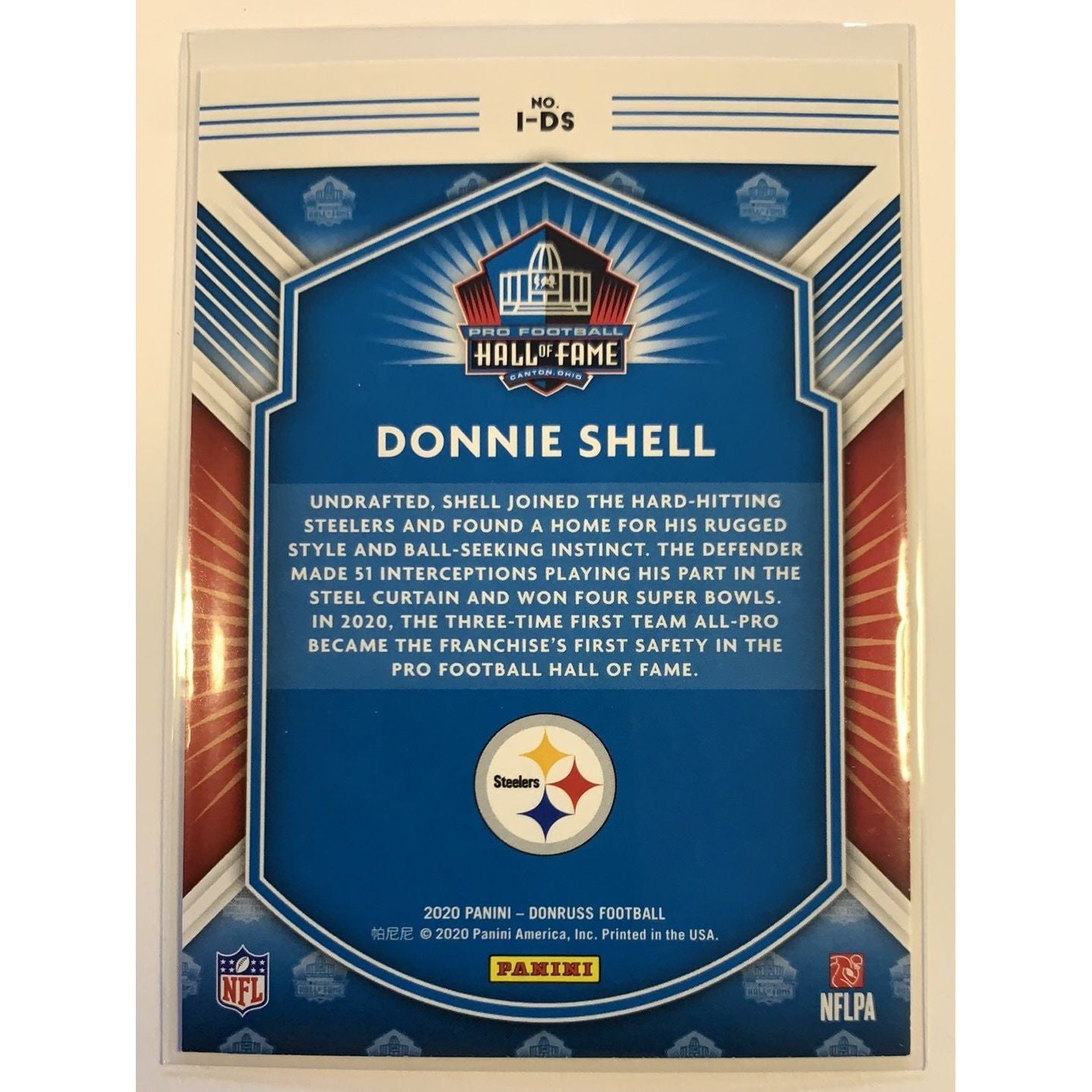  2020 Donruss Donnie Shell Inducted  Local Legends Cards & Collectibles