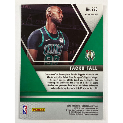 2019-20 Mosaic Tacko Fall NBA Debut Green Mosaic Prizm RC