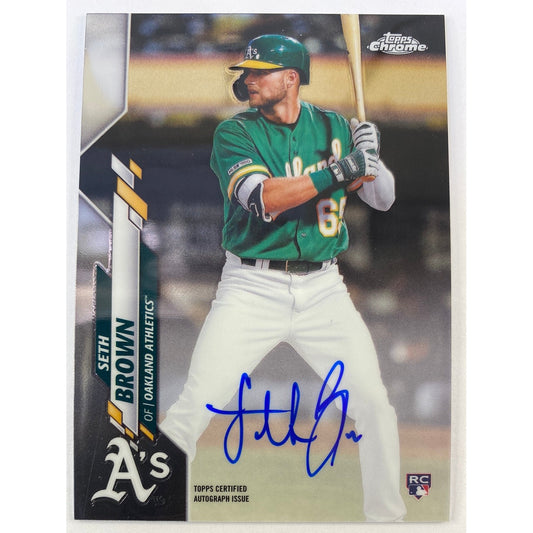 2020 Topps Chrome Seth Brown RC Auto