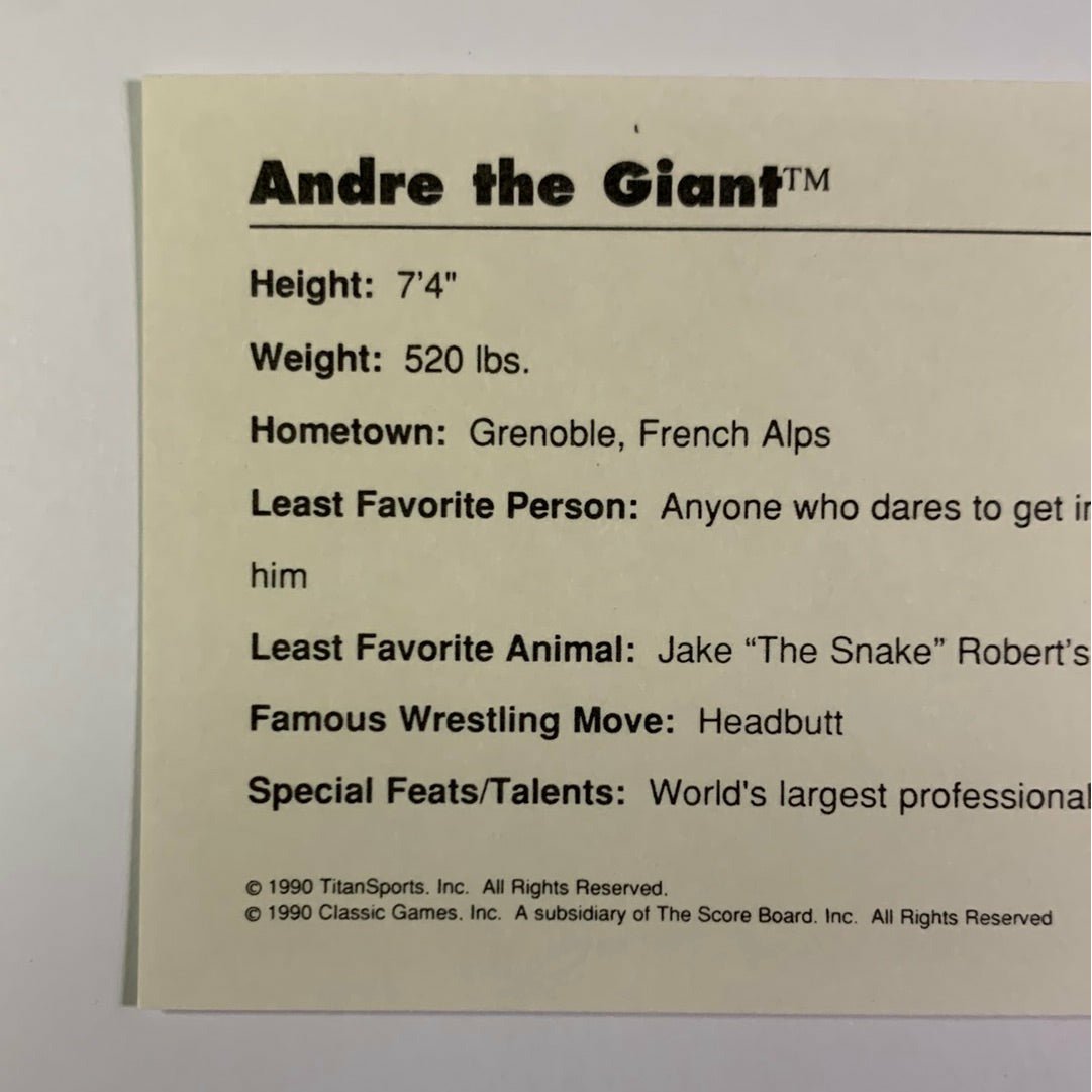 1990 Titan Sports André The Giant