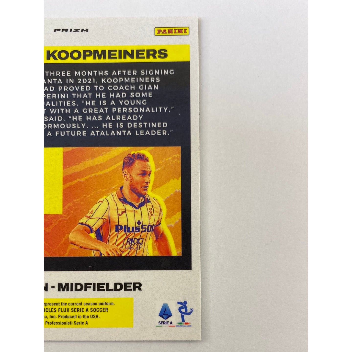 2022 Chronicles Flux Teun Koopmeiners Purple Mojo Prizm RC