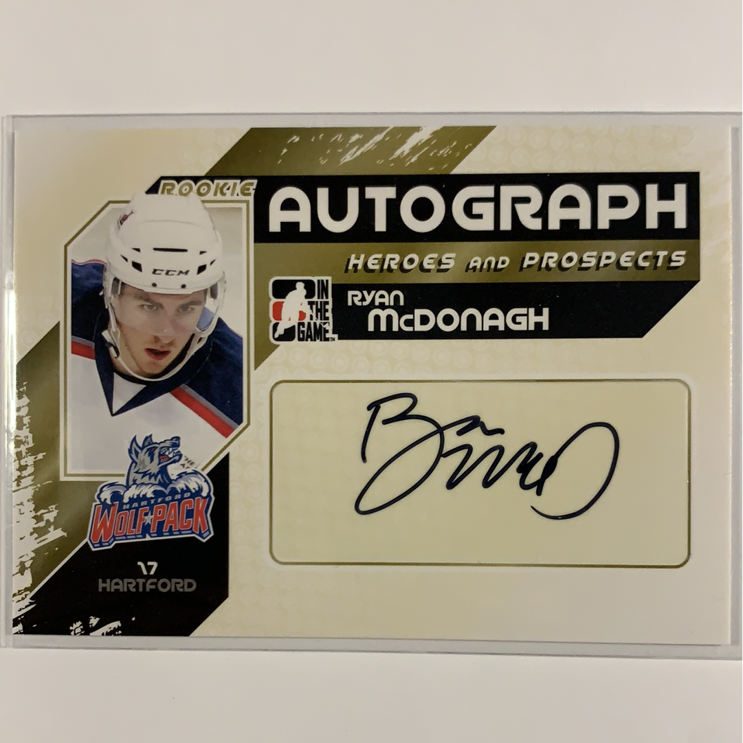  2010-11 In The Game Ryan McDonagh Rookie Auto  Local Legends Cards & Collectibles