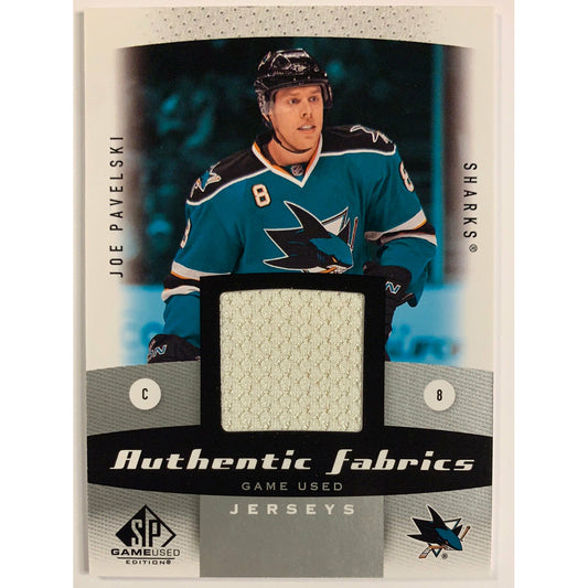 2010-11 SP Game Used Joe Pavelski Authentic Fabrics Patch