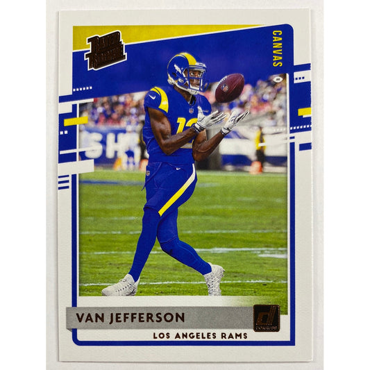 2020 Donruss Van Jefferson Rated Rookie Canvas