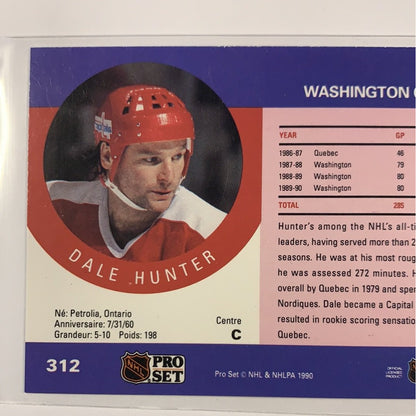  1990 Pro Set Dale Hunter In Person Auto  Local Legends Cards & Collectibles