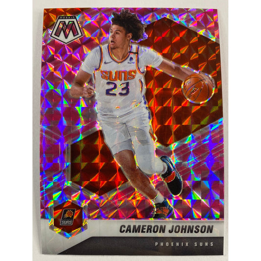 2020-21 Mosaic Cameron Johnson Pink Camo Prizm