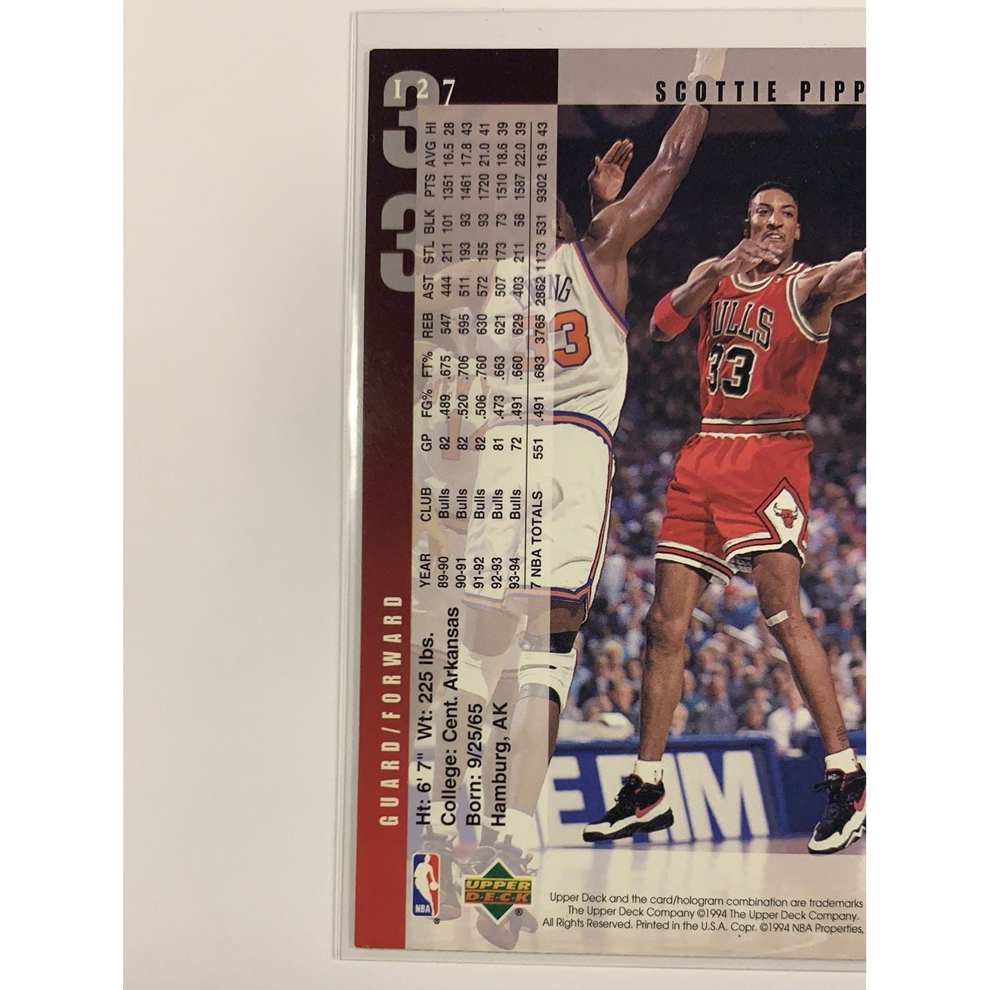  1994-95 Upper Deck Scottie Pippen Base #127  Local Legends Cards & Collectibles