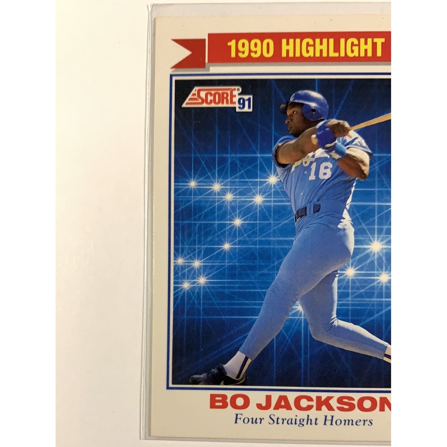  1991 Score Bo Jackson Four Straight Homers Highlight Card  Local Legends Cards & Collectibles