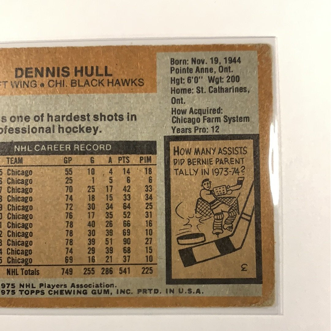  1975-76 Topps Dennis Hull  Local Legends Cards & Collectibles