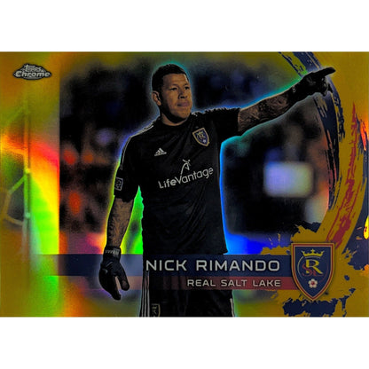 2014 Topps Chrome MLS Nick Rimando Gold Refractor /50