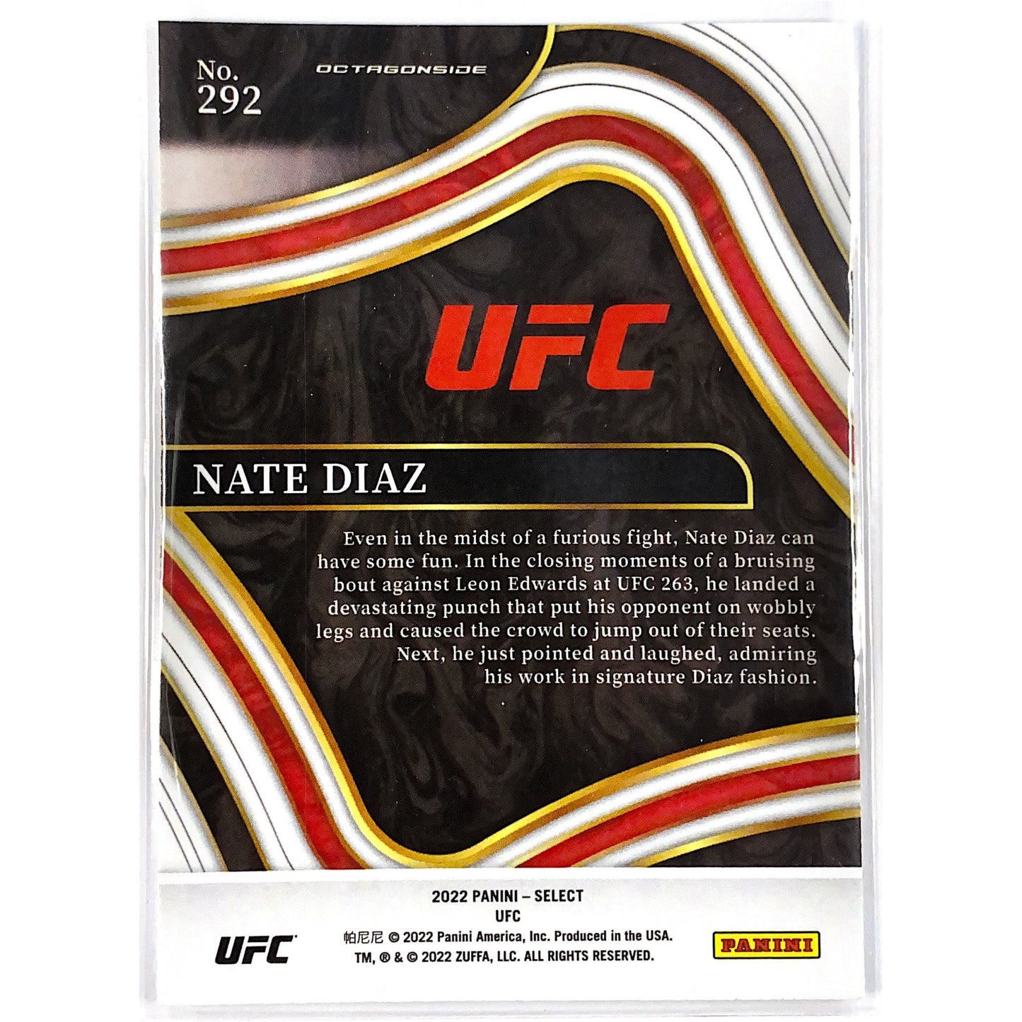 2022 Select Nate Diaz Octagonside Level