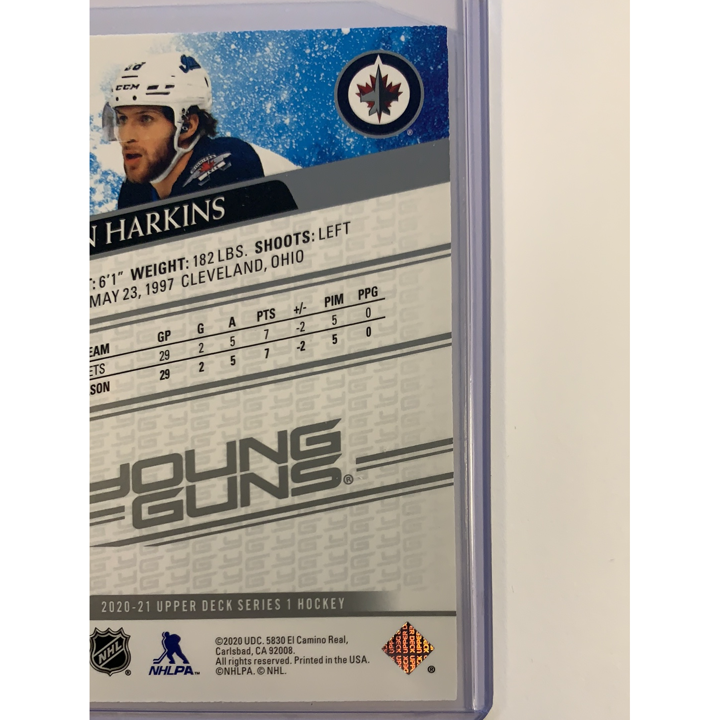  2020-21 Upper Deck Series 1 Jansen Harkins Young Guns  Local Legends Cards & Collectibles
