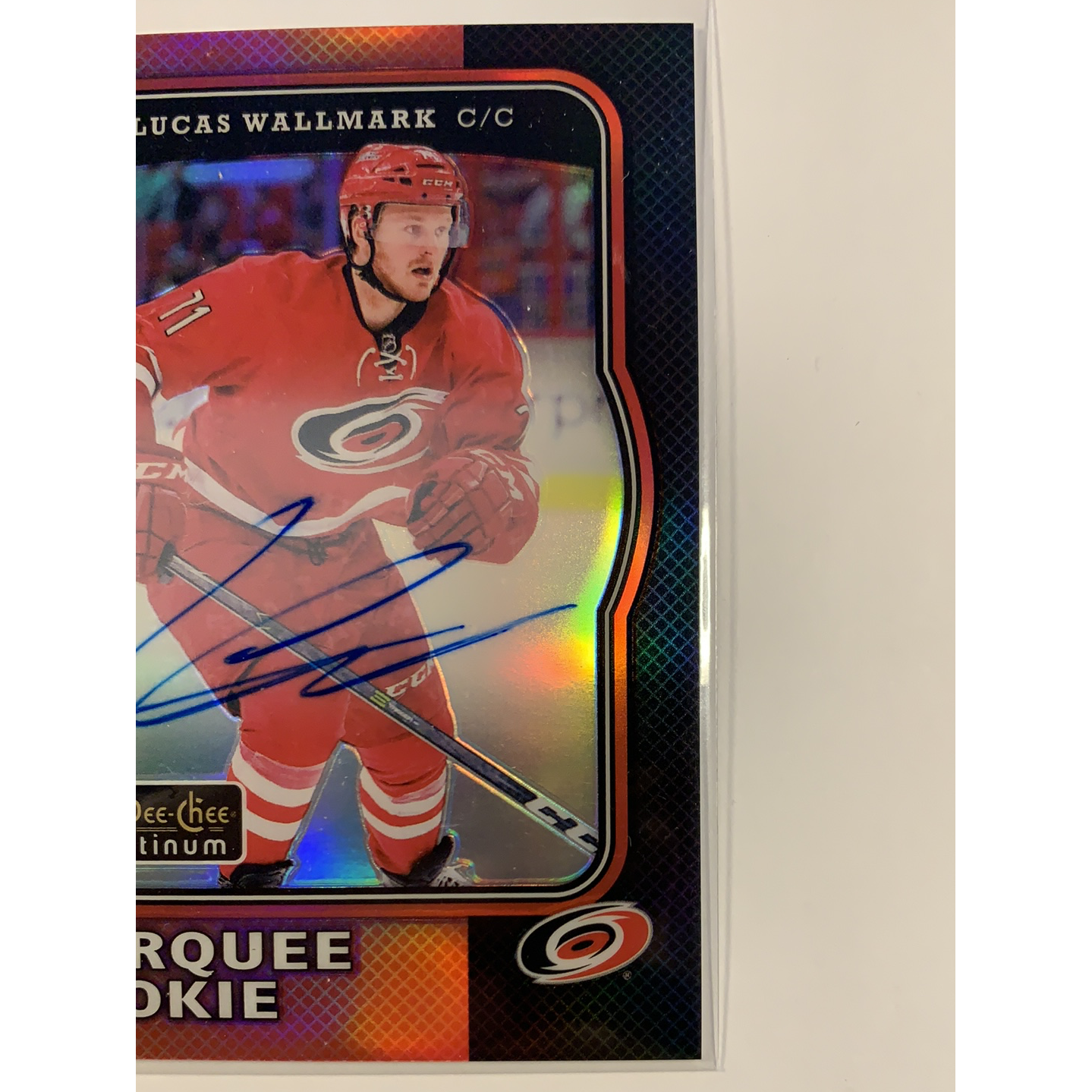  2017-18 O-Pee-Chee Lucas Wallmark Red Rainbow Marquee Rookie Auto  Local Legends Cards & Collectibles