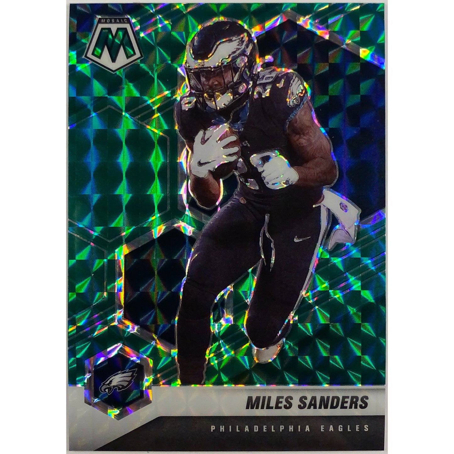 2021 Mosaic Miles Sanders Green Mosaic Prizm