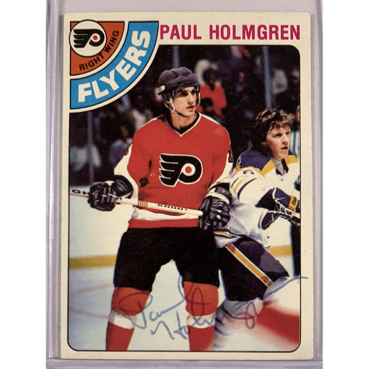  1978-78 Topps Paul Holmgren In Person Auto  Local Legends Cards & Collectibles