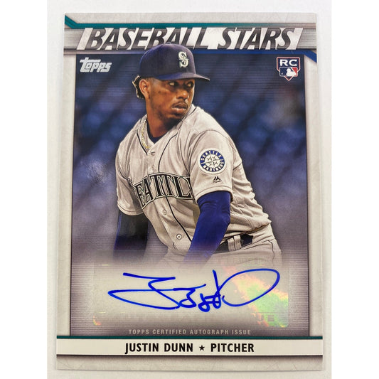 2020 Topps Series 2 Justin Dunn Rc Auto