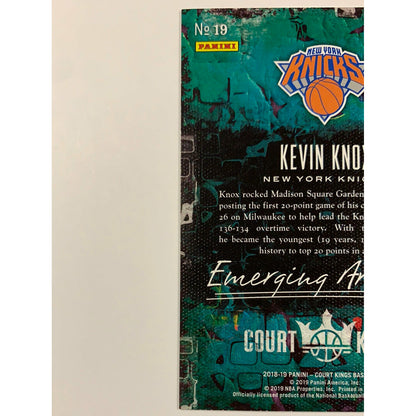 2019-20 Court Kings Kevin Knox Emerging Artists