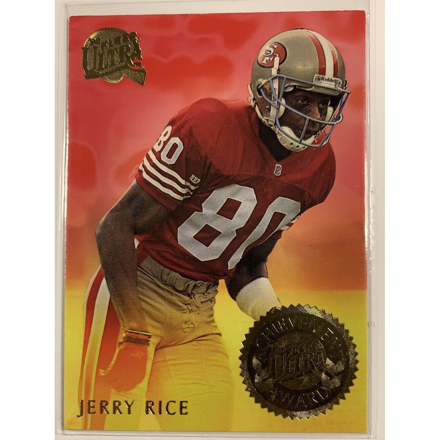  1994 Fleer Ultra Jerry Rice Achievement Award  Local Legends Cards & Collectibles