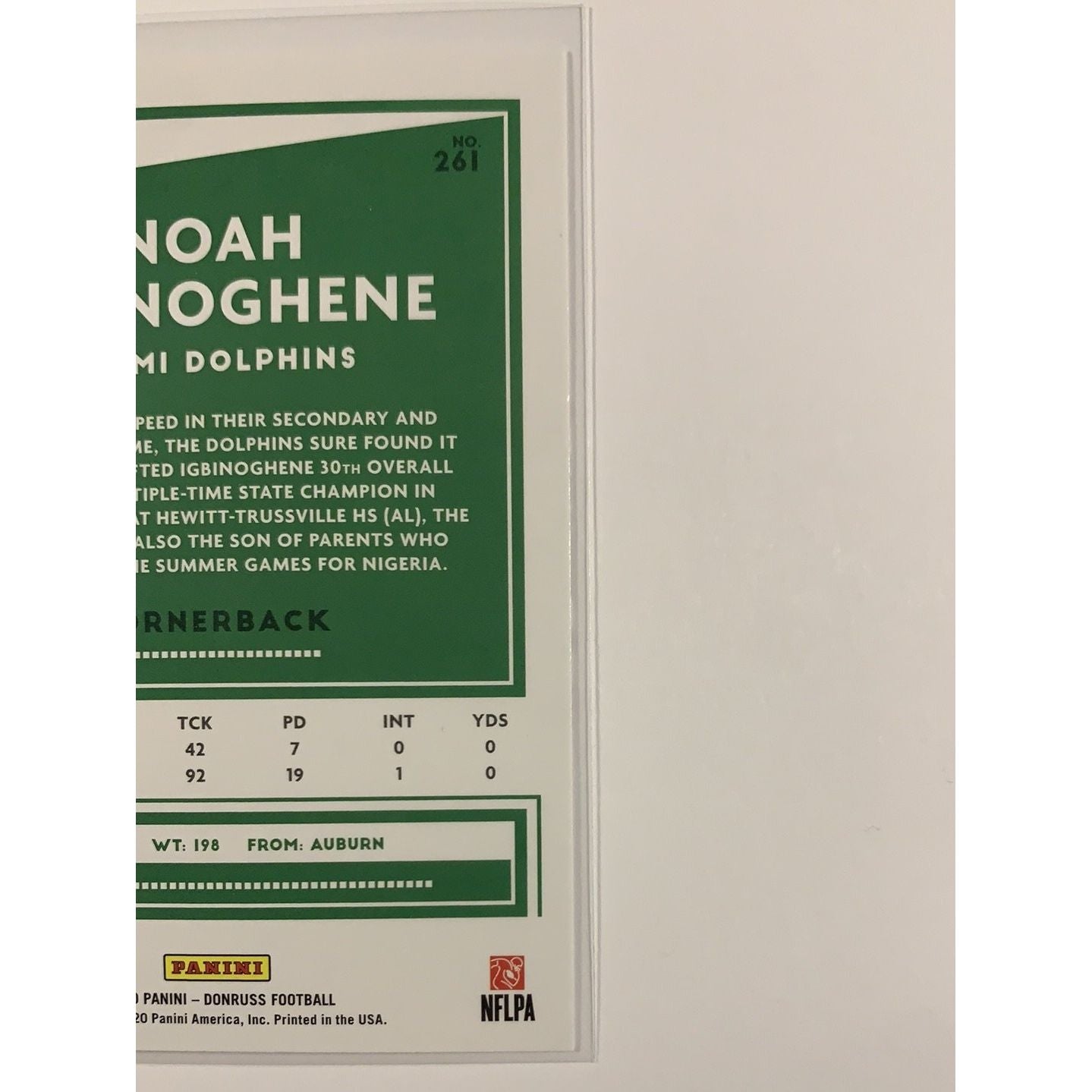  2020 Donruss Noah Igbinoghene RC  Local Legends Cards & Collectibles