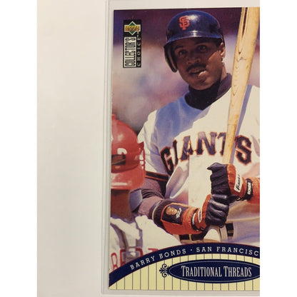  1995 Upper Deck Barry Bonds Traditional Threads  Local Legends Cards & Collectibles