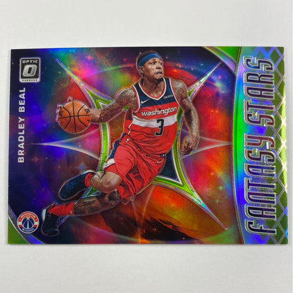 2019-20 Donruss Optic Bradley Beal Fantasy Stars Green Holo Prizm 120/149