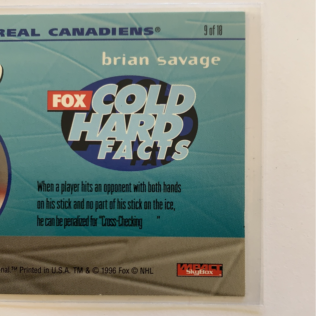  1996 Fleer Skybox Brian Savage NHL on Fox  Local Legends Cards & Collectibles