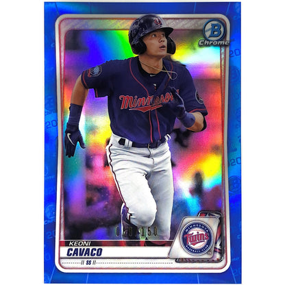 2020 Bowman Chrome Keoni Cavaco Prospect Blue Refractor /150