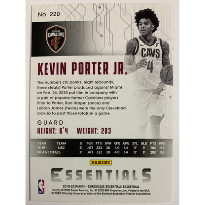 2019-20 Essentials Kevin Porter Jr RC