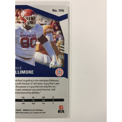  2020 Donruss Elite Neville Gallimore RC Green Foil Parallel  Local Legends Cards & Collectibles