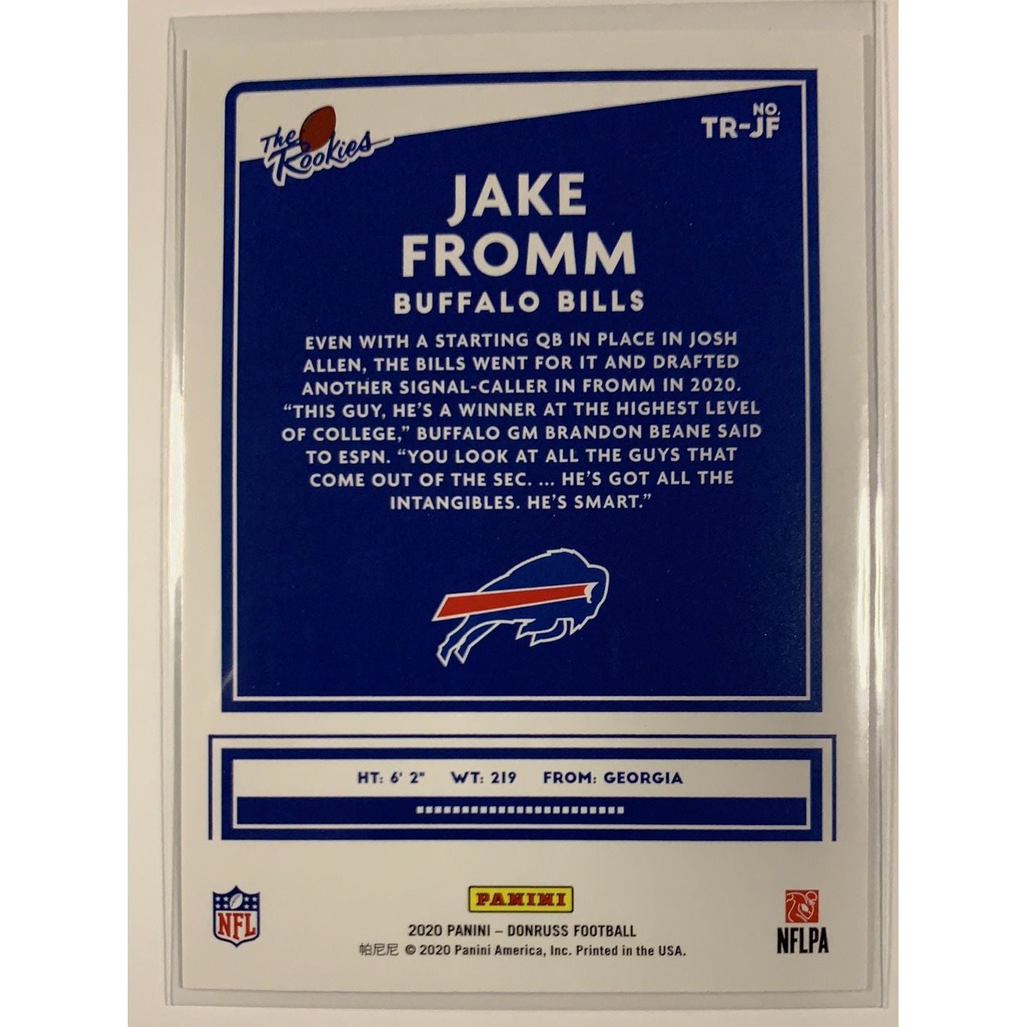  2020 Donruss Jake Fromm The Rookies Holo Foil  Local Legends Cards & Collectibles