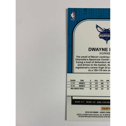 2019-20 Hoops Premium Stock Dwayne Bacon Silver Prizm
