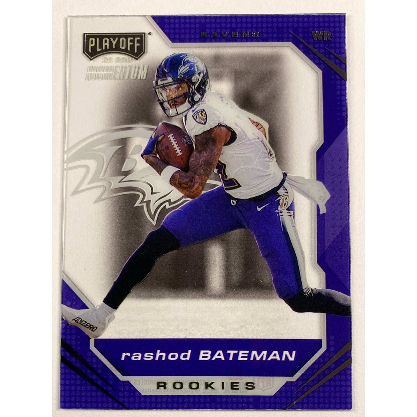 2021 Chronicles Playoff Momentum Rashod Bateman Acetate RC