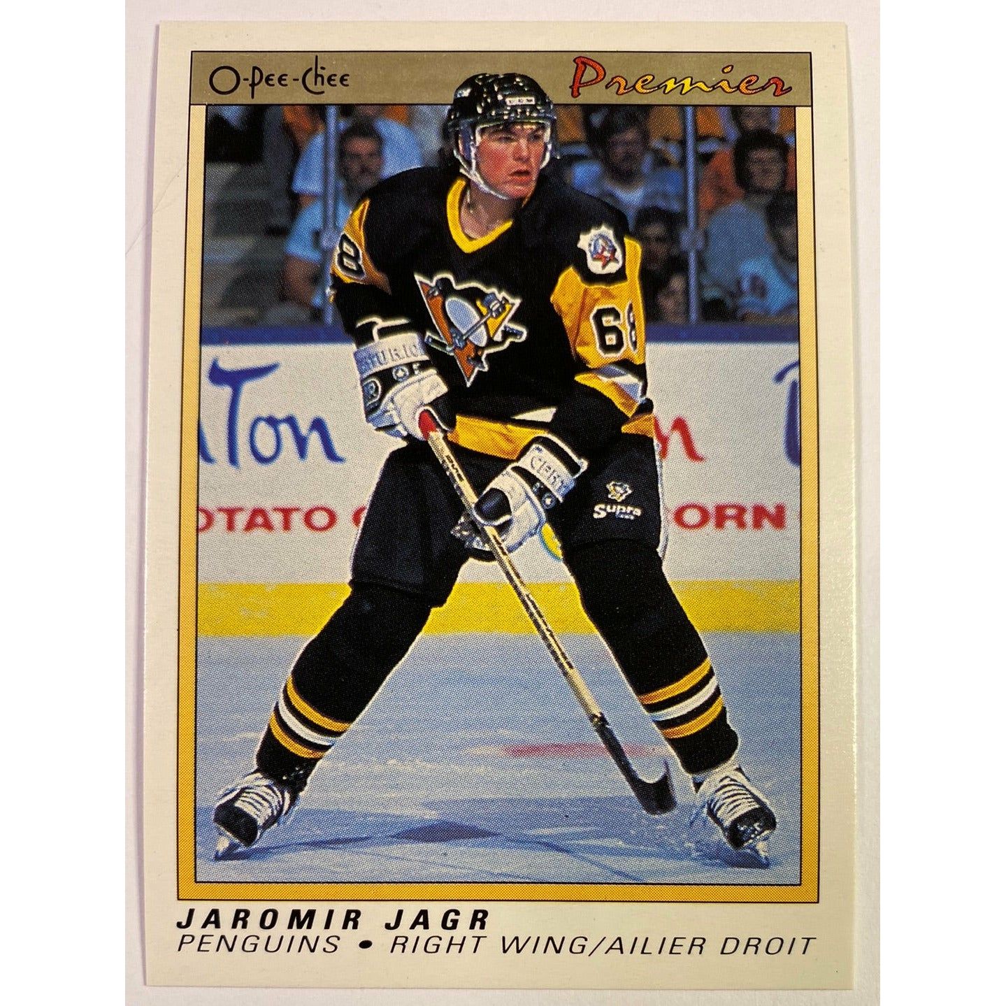  1991 O-Pee-Chee Premier Jaromir Jagr Rookie Card  Local Legends Cards & Collectibles