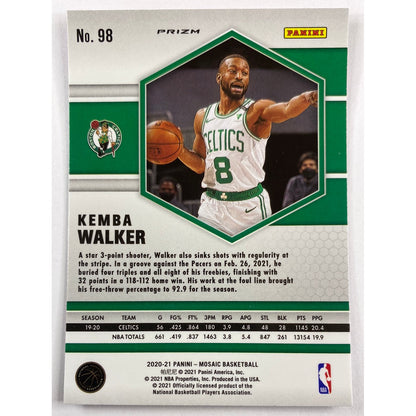 2020-21 Mosaic Kemba Walker Pink Camo Prizm