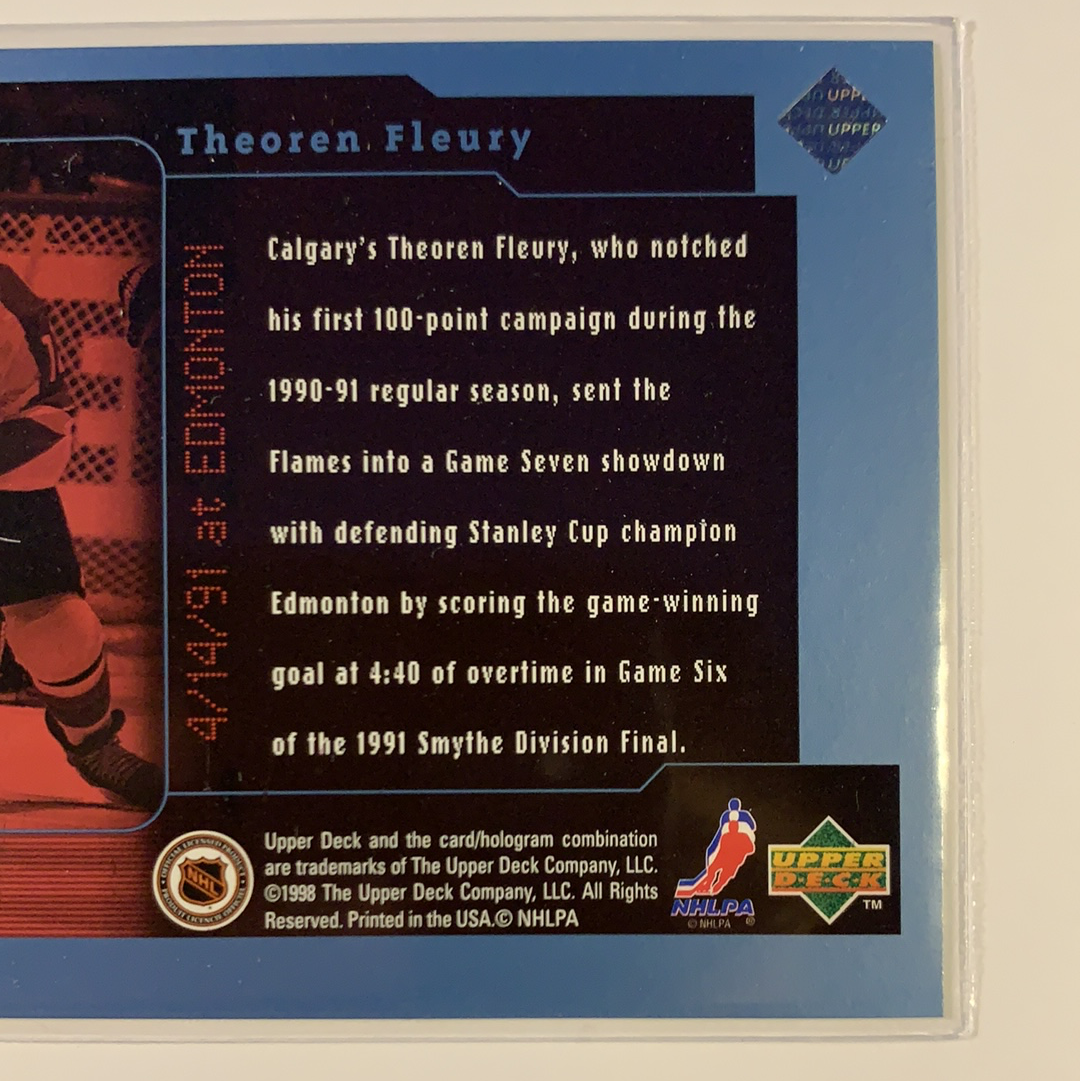  1998-99 Upper Deck Theo Fleury Frozen in Time  Local Legends Cards & Collectibles