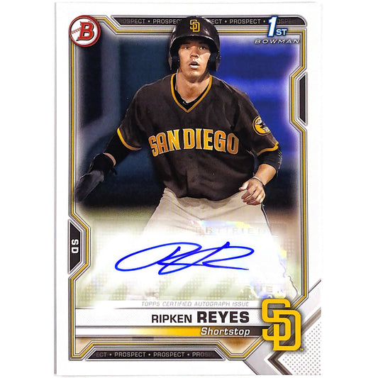 2021 1st Bowman Ripken Reyes Autograph