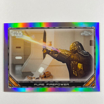 Topps Chrome The Mandalorian Pure Firepower Refractor