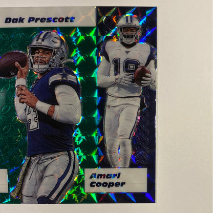 2020 Mosaic Prescott / Cooper / Elliott Flea Flicker Green & Blue Prizm