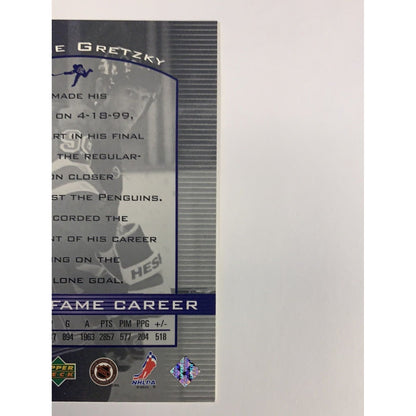  2000 Upper Deck Hall of Fame Career Wayne Gretzky HOF 29  Local Legends Cards & Collectibles