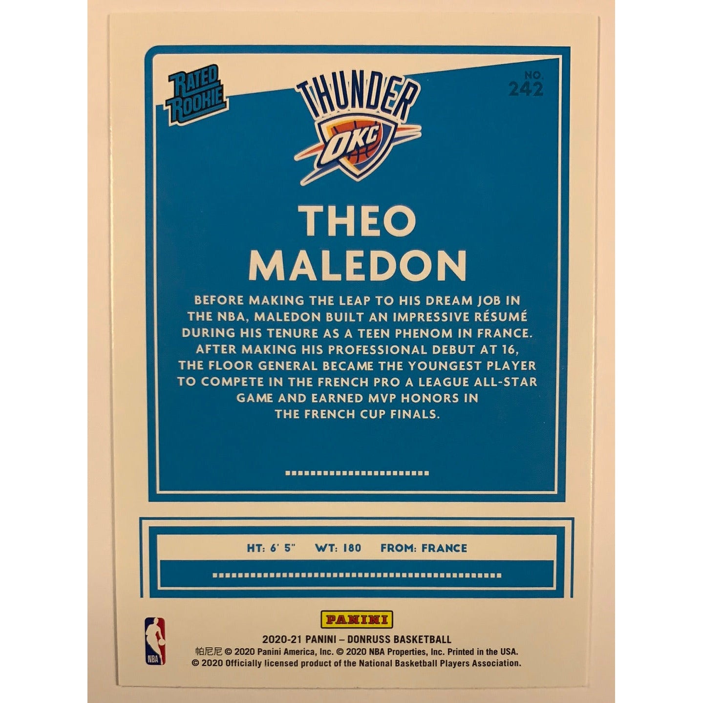  2020-21 Donruss Theo Maledon Rated Rookie  Local Legends Cards & Collectibles