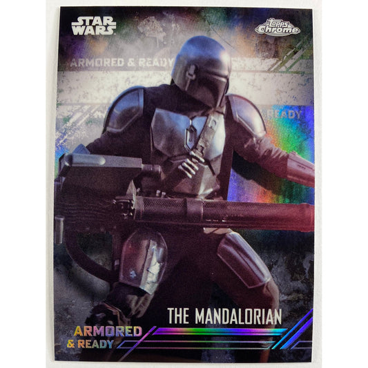 Topps Chrome The Mandalorian Armored And Ready The Mandalorian AR-9 Refractor