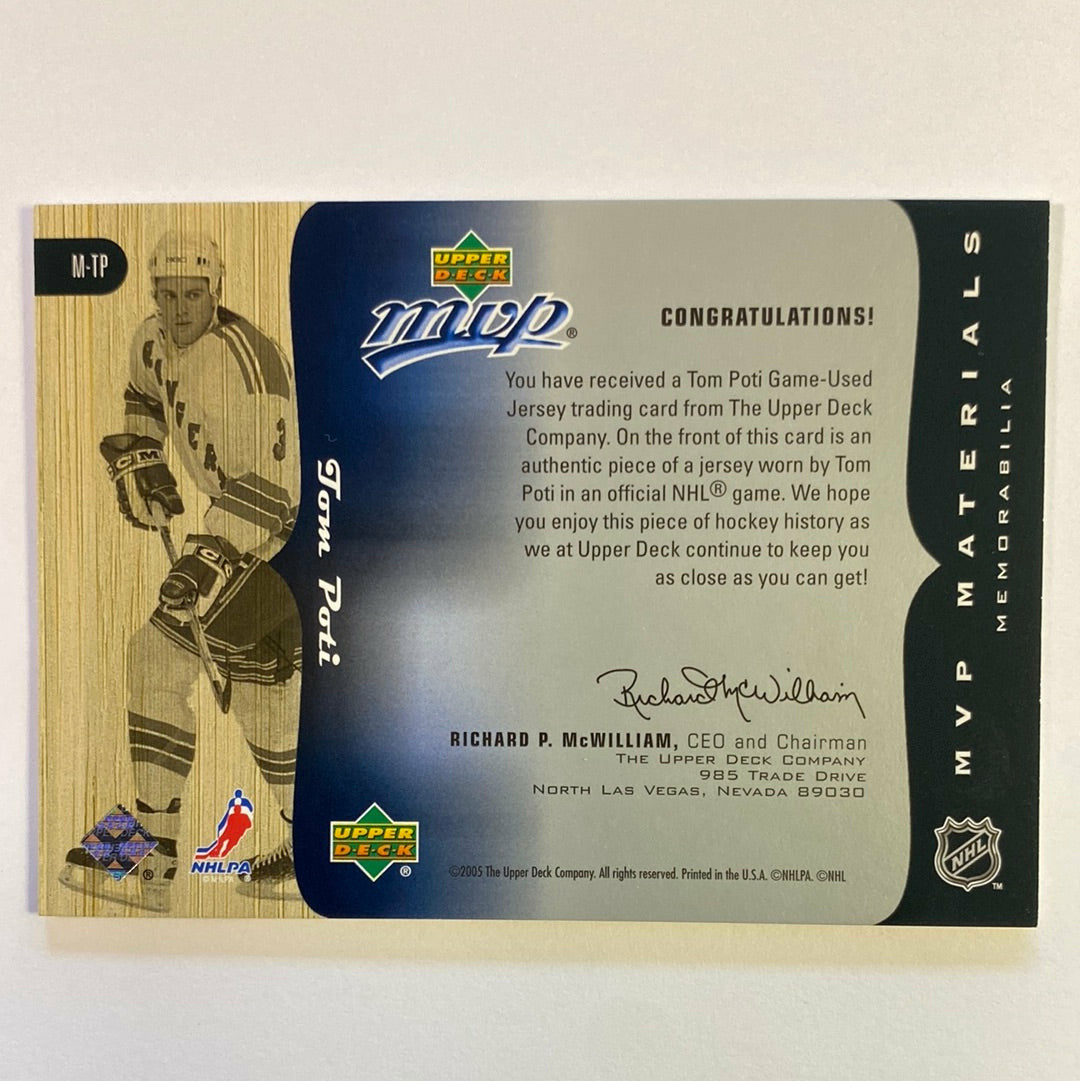 2005-06 MVP Tom Poti MVP Materials